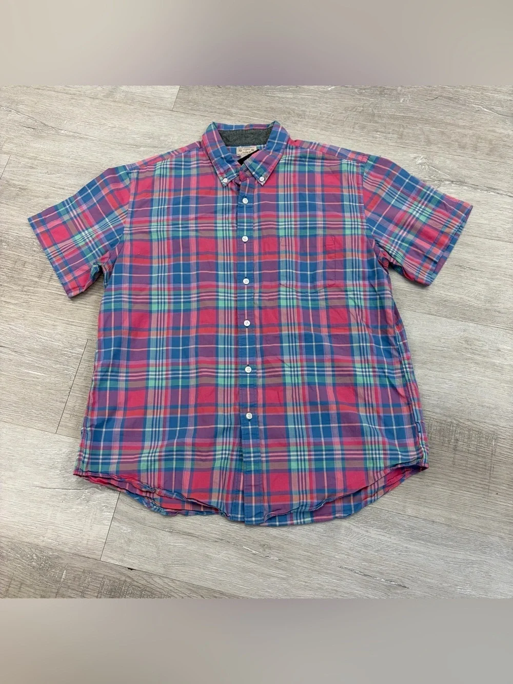 J. Crew Short-Sleeve Plaid Button-Down Shirt